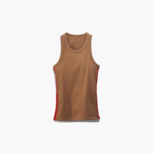 Reebok Victoria Beckham Rib Muskelshirt Damen - Beige - DE 872-GTD